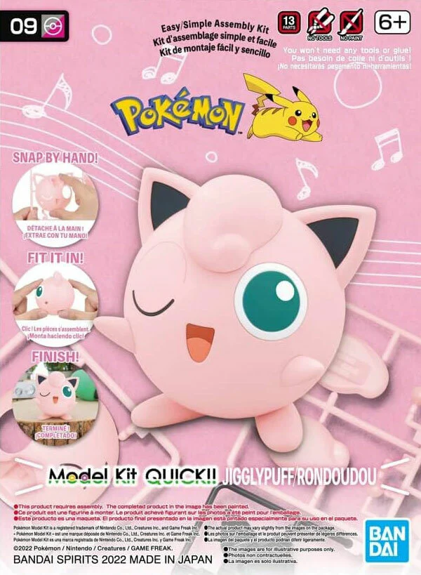 09 Jigglypuff Pokemon Model Kit Quick - Image 3