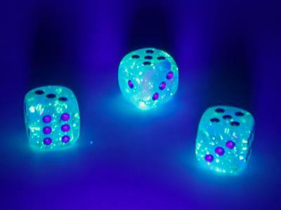 Luminary™ 12mm D6 Sky/silver Dice Block™ (36 dice) - Image 13
