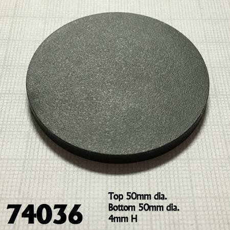 Reaper Miniatures 2" Round Plastic RPG Base (10)