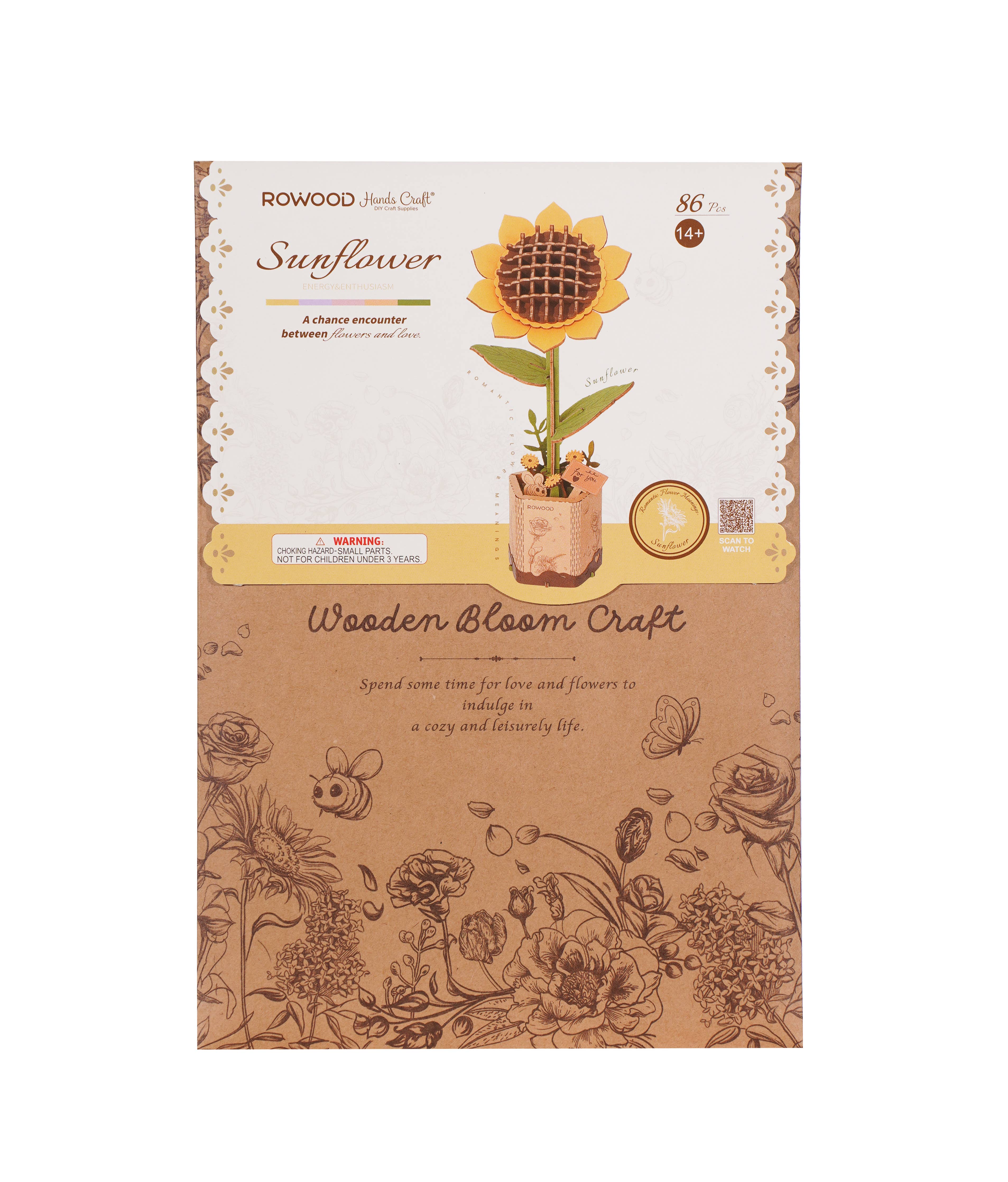 3D Wooden Flower Puzzles: Sunflower - Image 3