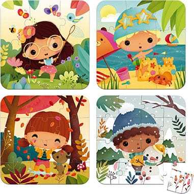 4 Progressive Difficulty Puzzles - 4 Seasons (6-9-12-16 Pcs) - Image 4