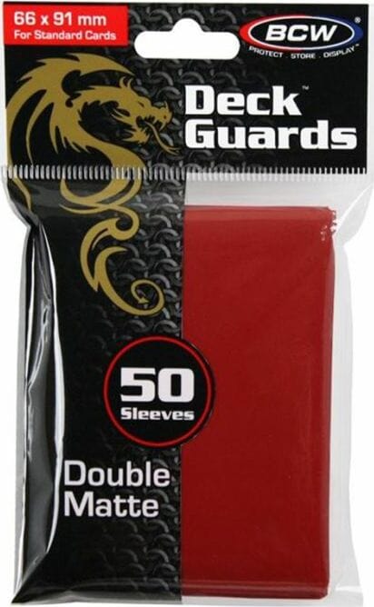 BCW Red Double Matte Sleeves - Image 3