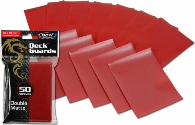 BCW Red Double Matte Sleeves - Image 4