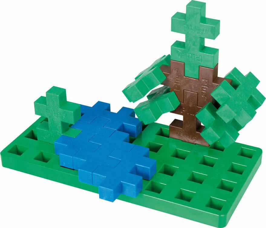 Plus-Plus BIG Baseplate Duo - Green & White - Image 3