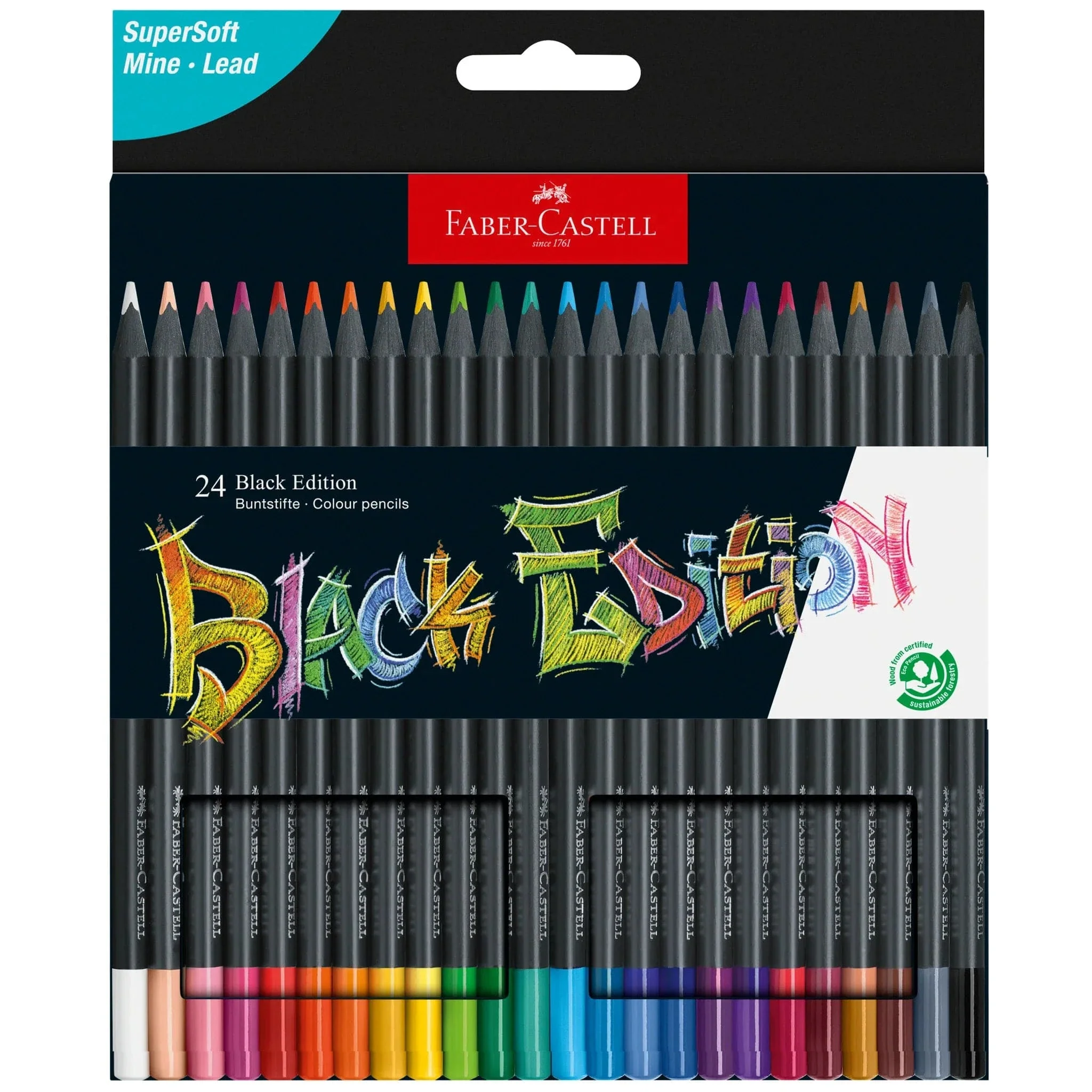 Black Edition Colored Pencils - Box of 24