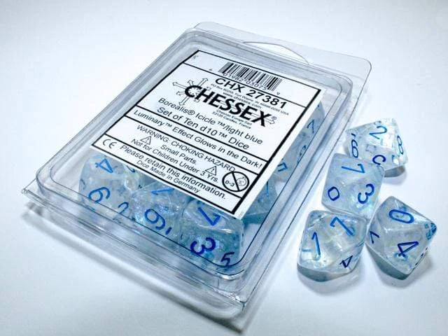 Borealis Icicle Light Blue d10 Set