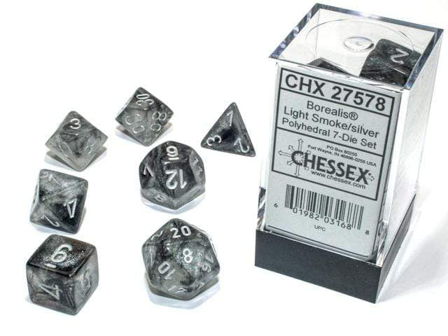 Borealis Light Smoke/silver Luminary Polyhedral 7-Die Set - Image 2
