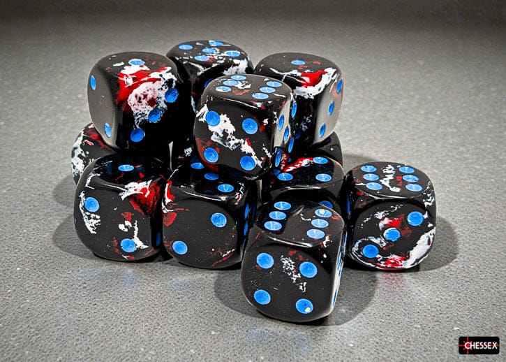 Brush Dark Side/blue d6 Dice Block (12 Dice)