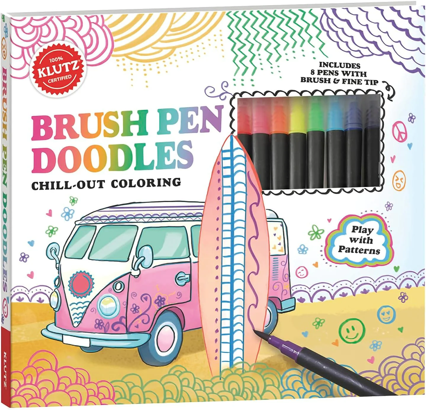 Brush Pen Doodles Chill-out Coloring