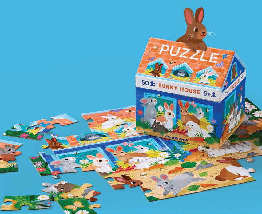 Bunny House 50 Piece Puzzle