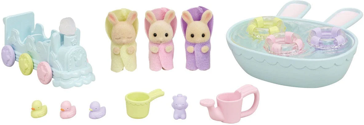 Calico Critters Triplets Baby Bath Time - Image 4