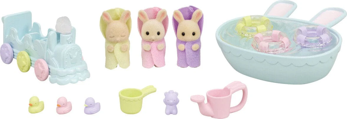 Calico Critters Triplets Baby Bath Time - Image 5