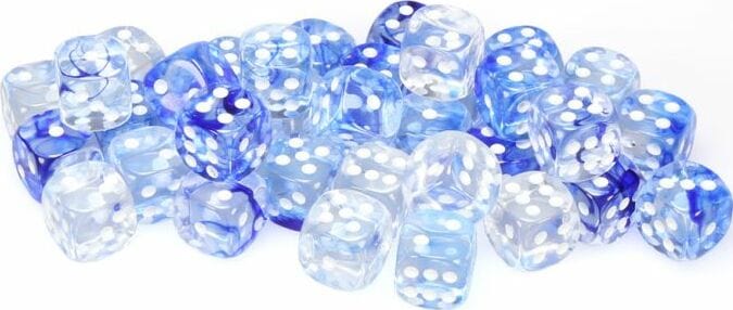 Nebula® 12mm D6 Dark Blue/white Dice Block™ (36 dice) - Image 5