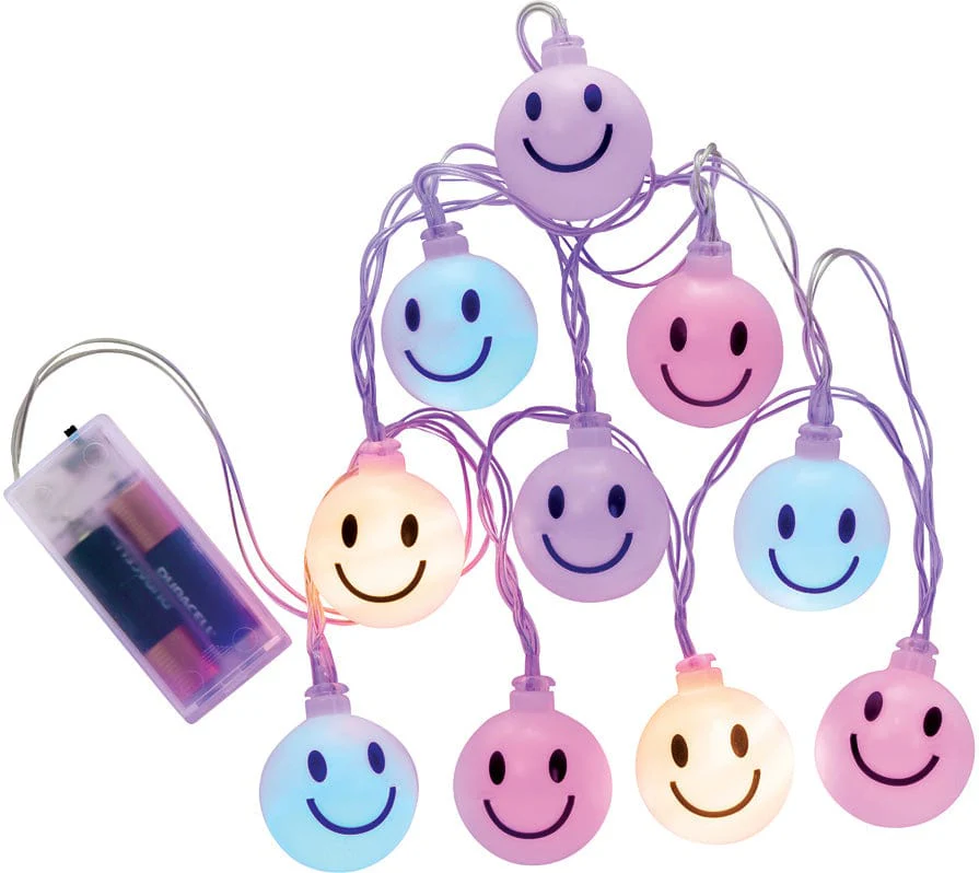 Choose Happy Happy Face LED String Lights - Image 3