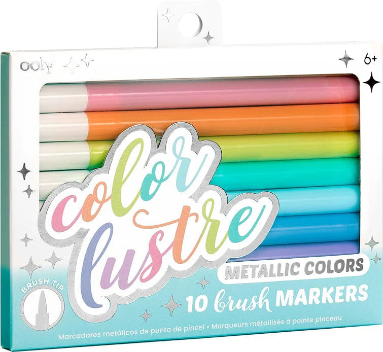 Color Lustre Metallic Colors Brush Markers - Image 12