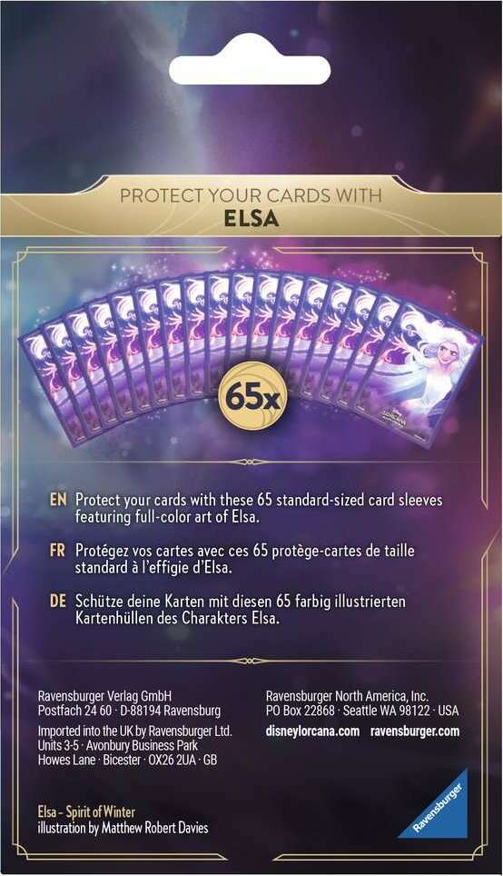 Disney Lorcana The First Chapter Elsa Card Sleeves - Image 5