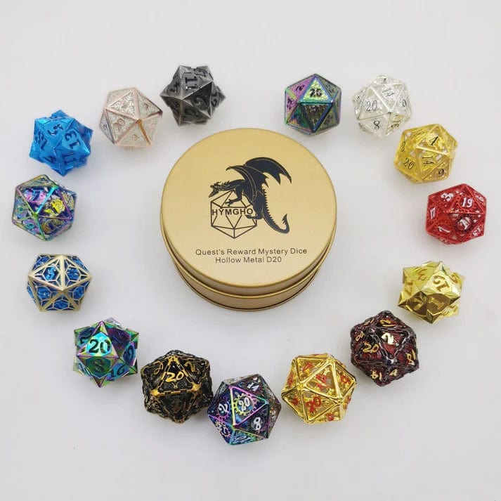 Quest's Reward Mystery Dice Hollow Metal D20 - Image 2