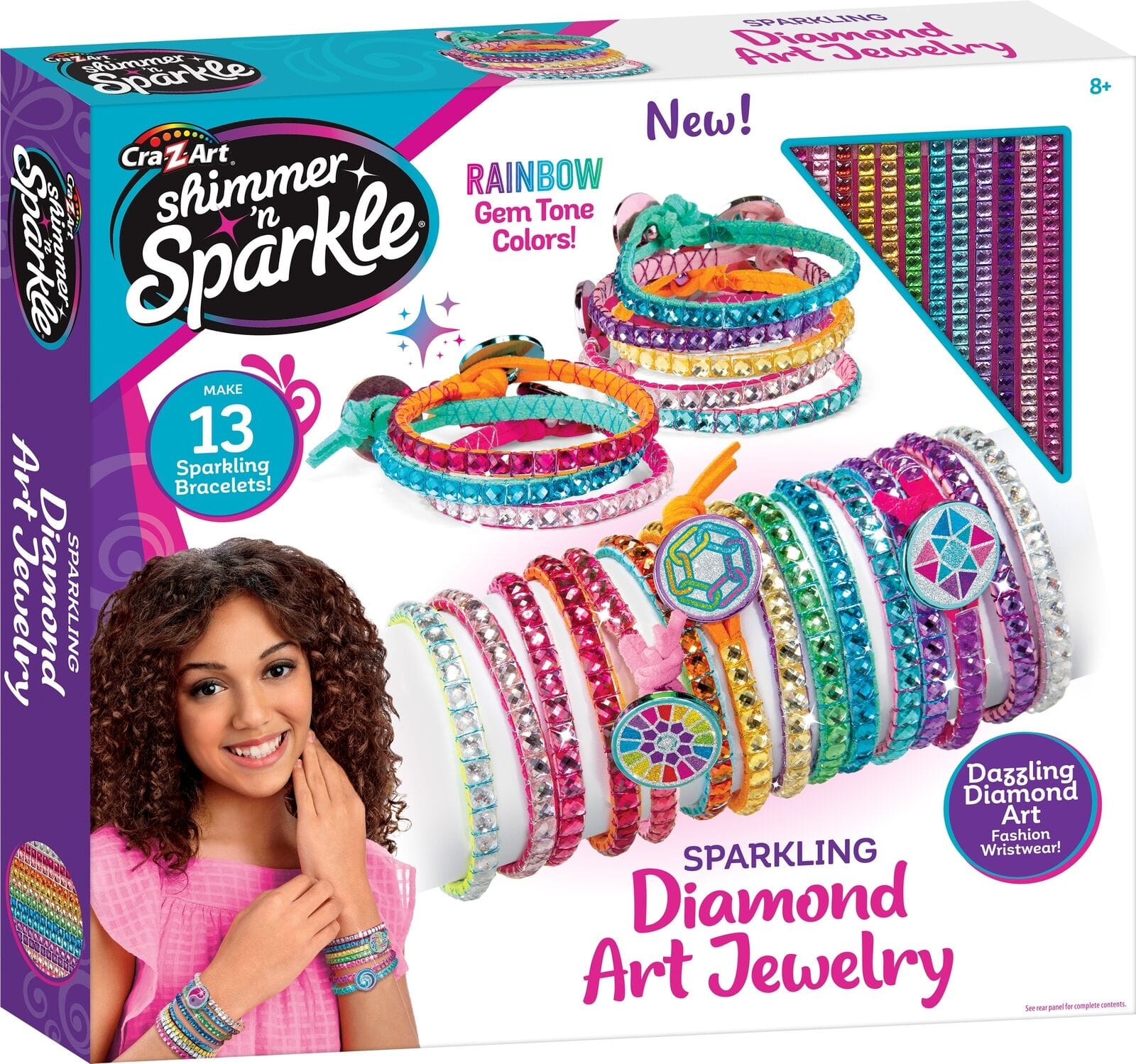 Cra-Z-Art Shimmer n Sparkle Sparkling Diamond Art Jewelry - Image 3