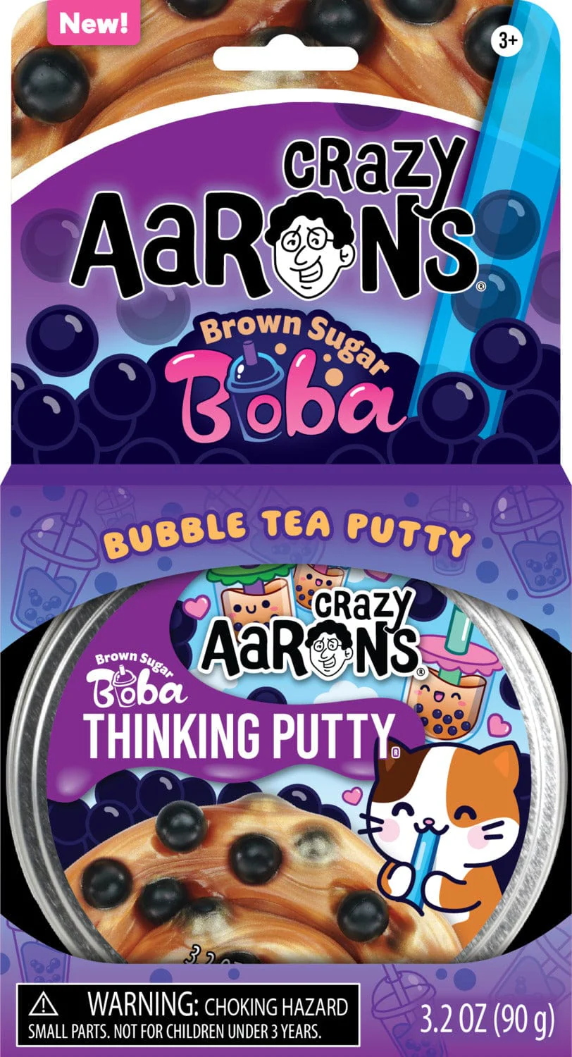 Crazy Aaron's Brown Sugan Boba Thinking Putty Tin - Image 3