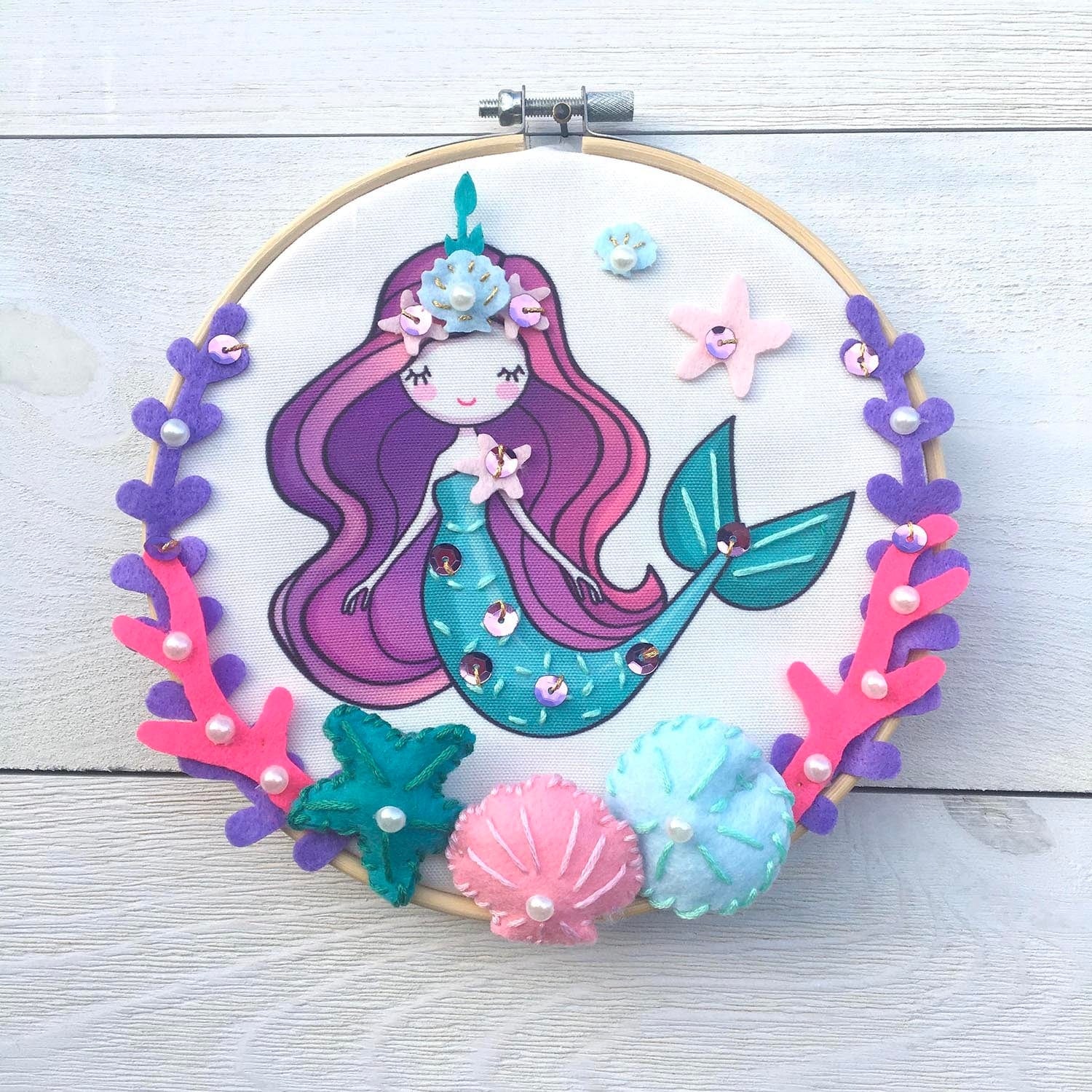 Sea Do Diy Embroidery Hoop Art Tween Craft Kit - Image 4