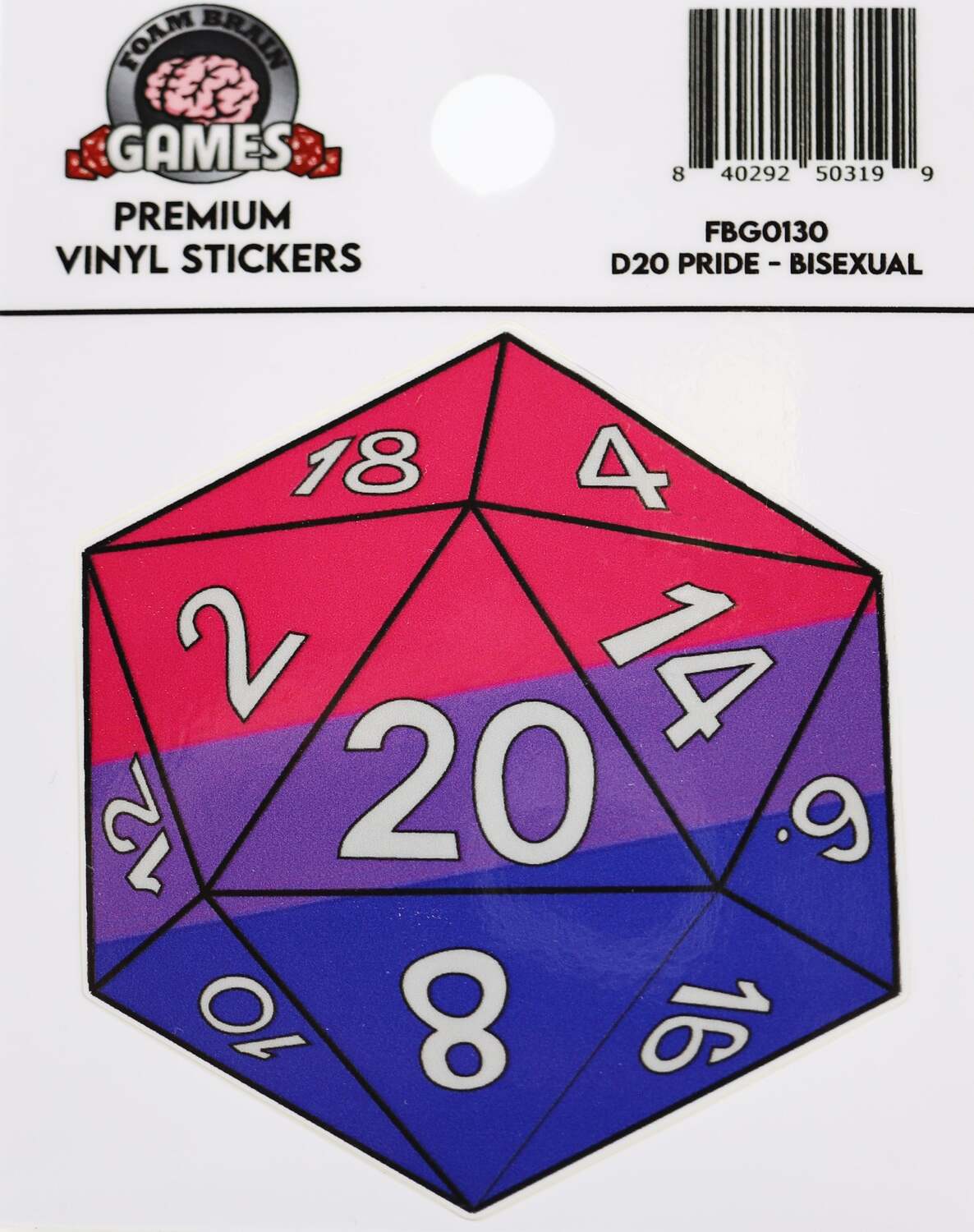 D20 STICKER - BISEXUAL PRIDE - Image 2