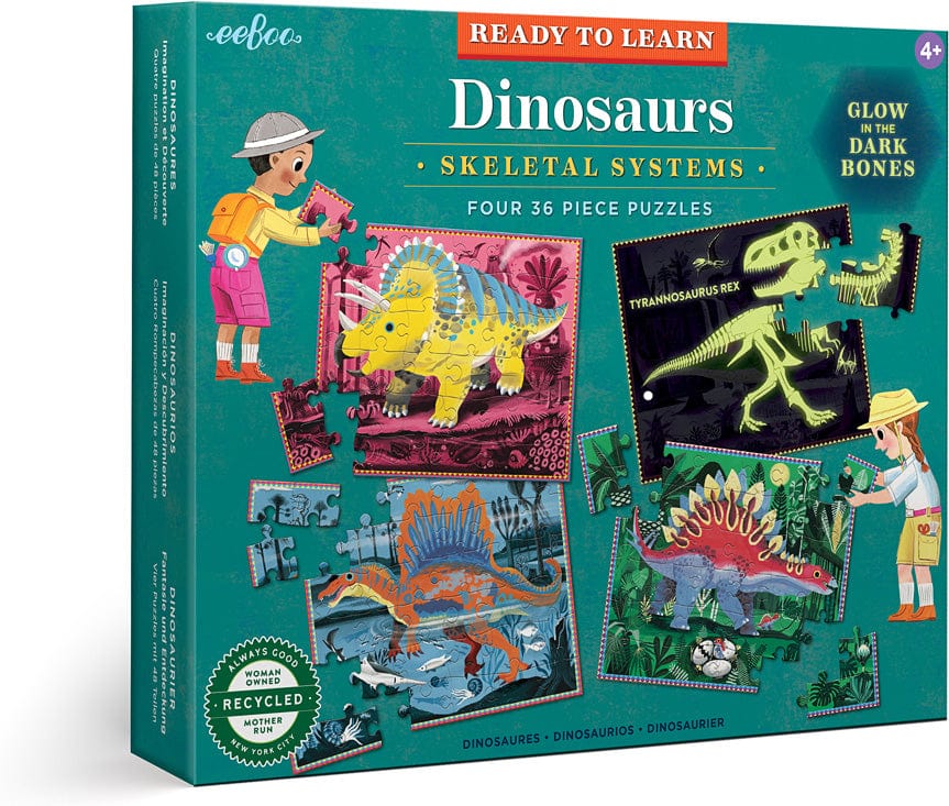 Dinosaurs Skeletal Systems - Four 36 Piece Puzzles - Image 7