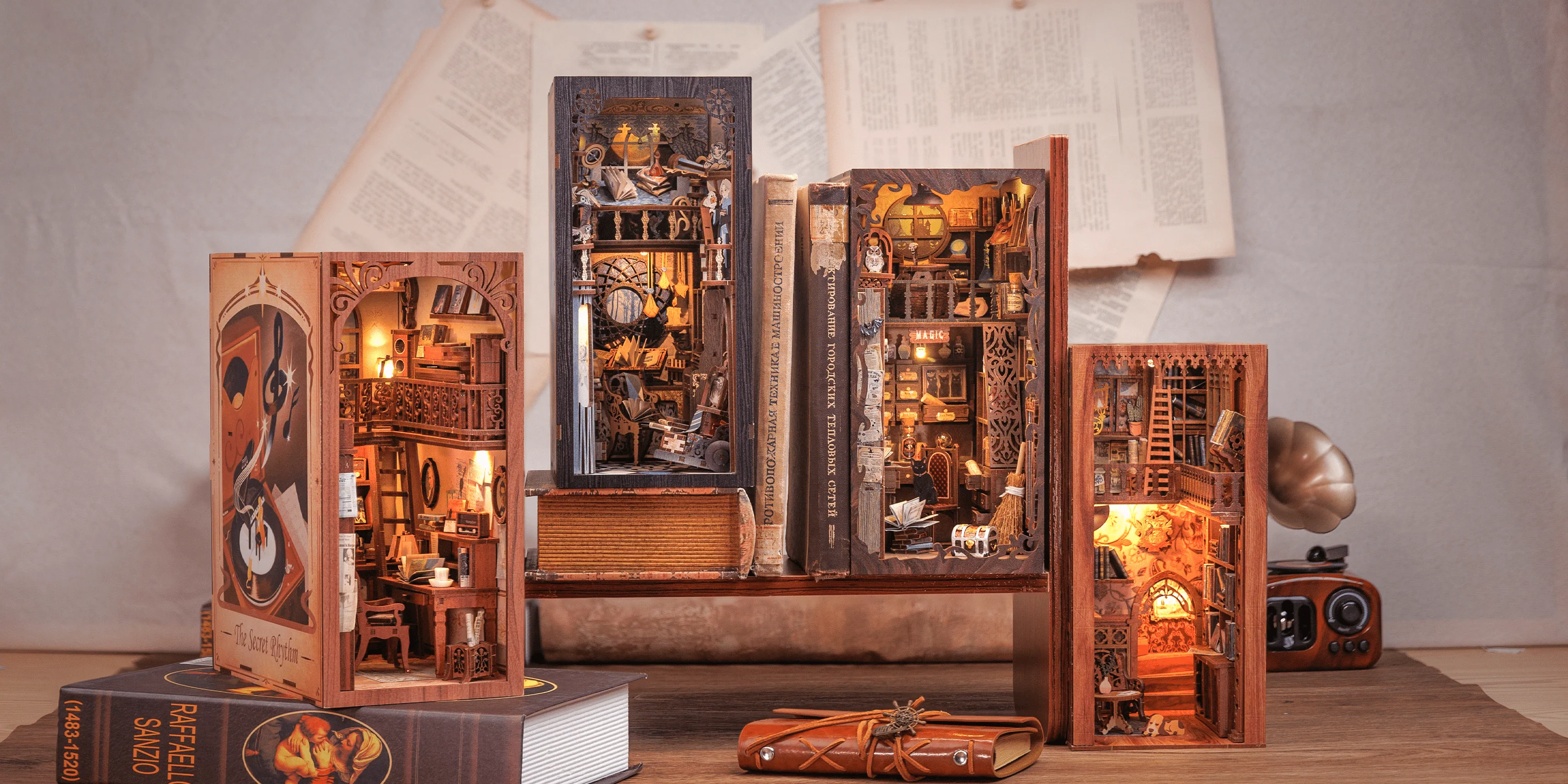 DIY Book Nook Kit: Magic Pharmacist with Dust Cover - Image 13