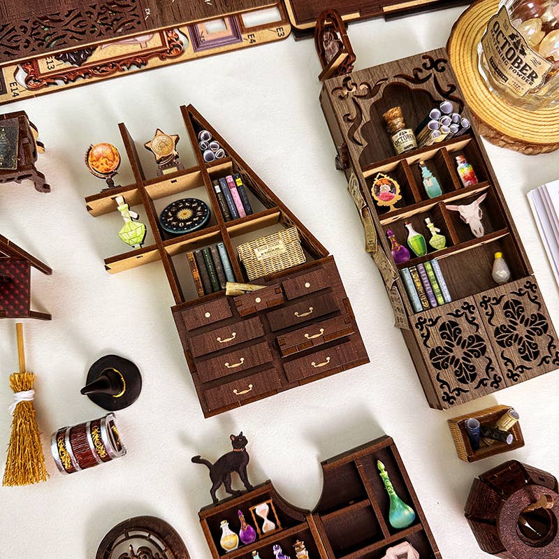 DIY Book Nook Kit: Magic Pharmacist with Dust Cover - Image 7