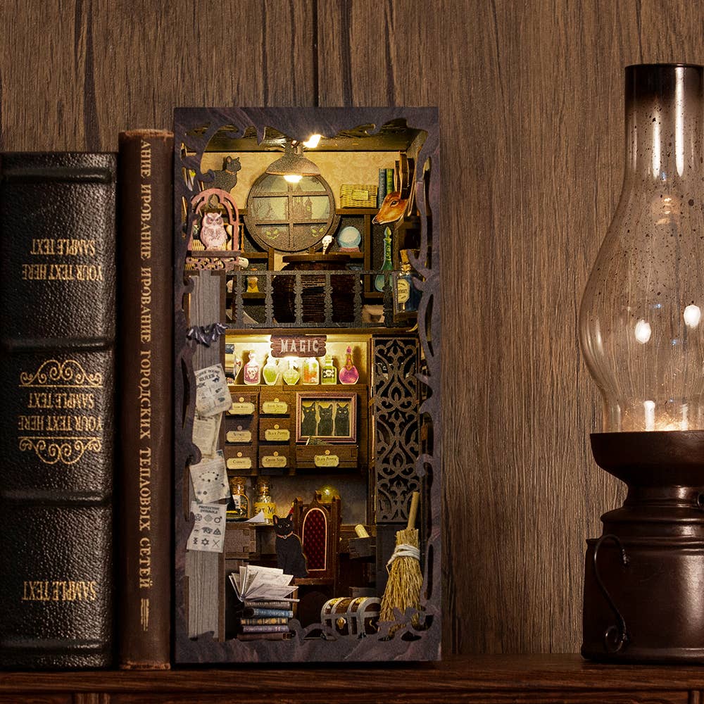 DIY Book Nook Kit: Magic Pharmacist with Dust Cover - Image 9