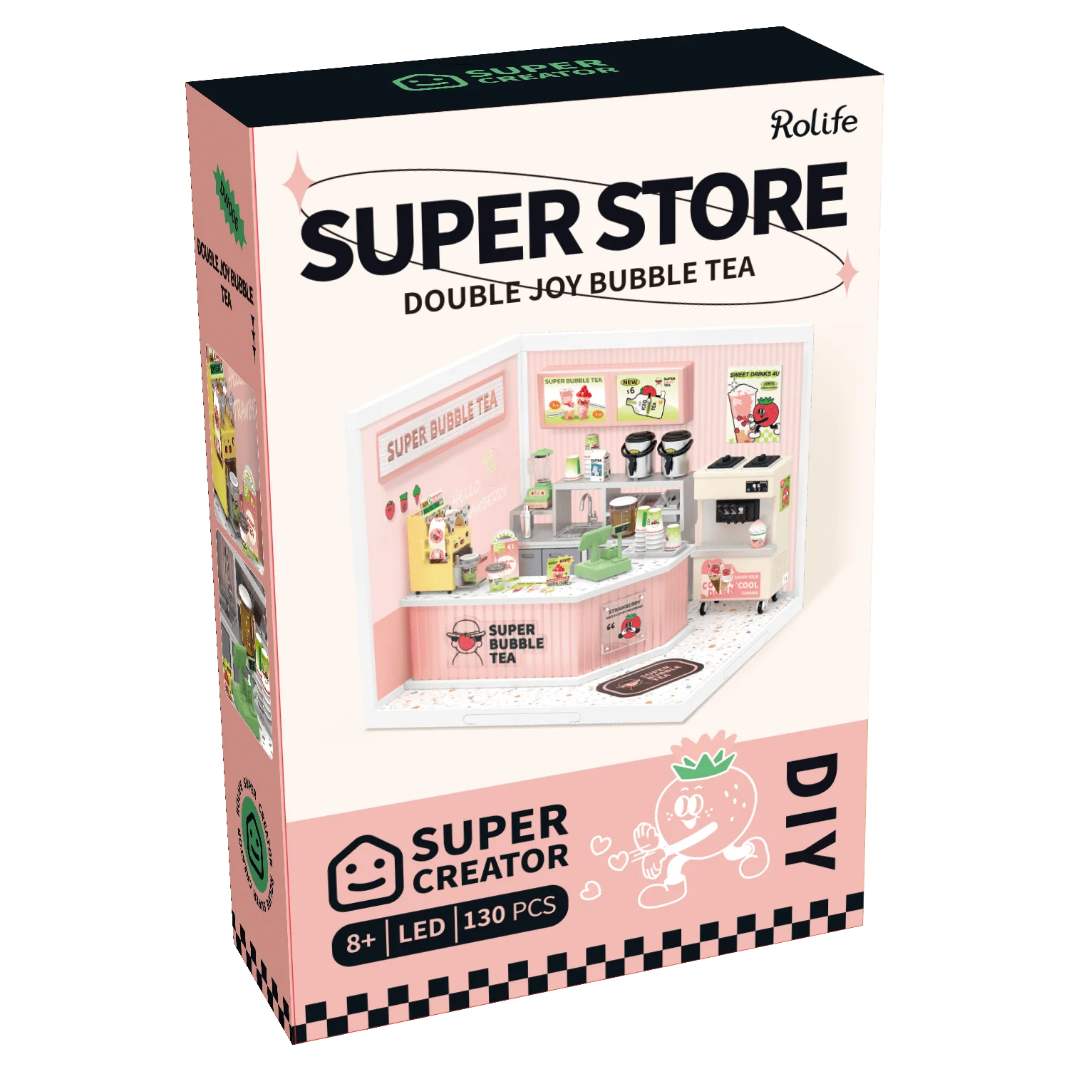 DIY Miniature House Kit: Double Joy Bubble Tea - Image 15
