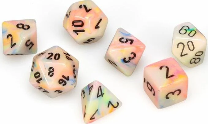 Festive Circus/black Polyhedral 7-Die Set - Image 3