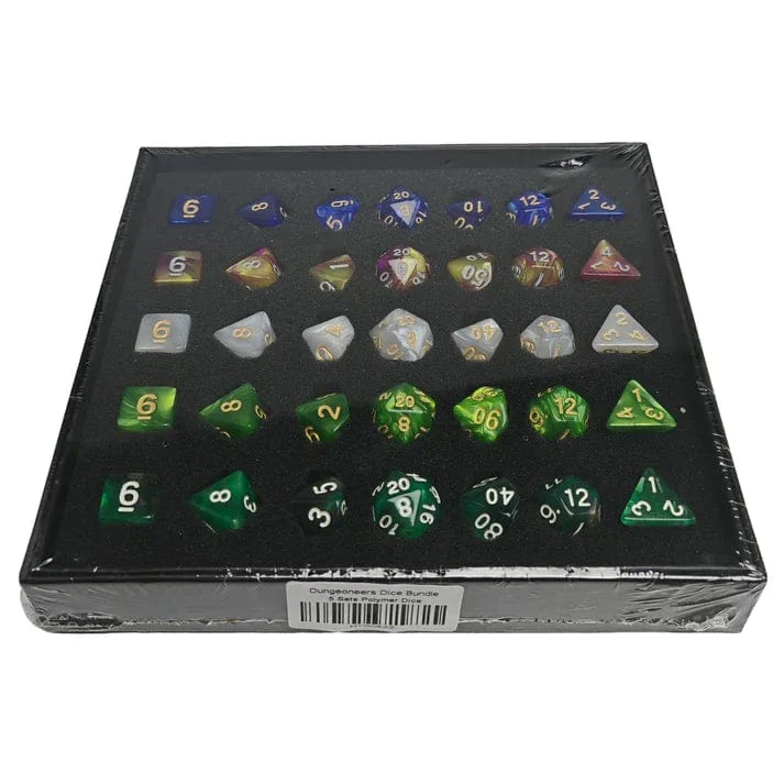 Dungeoneers Dice Bundle - 5 Sets Polymer Dice - Image 2