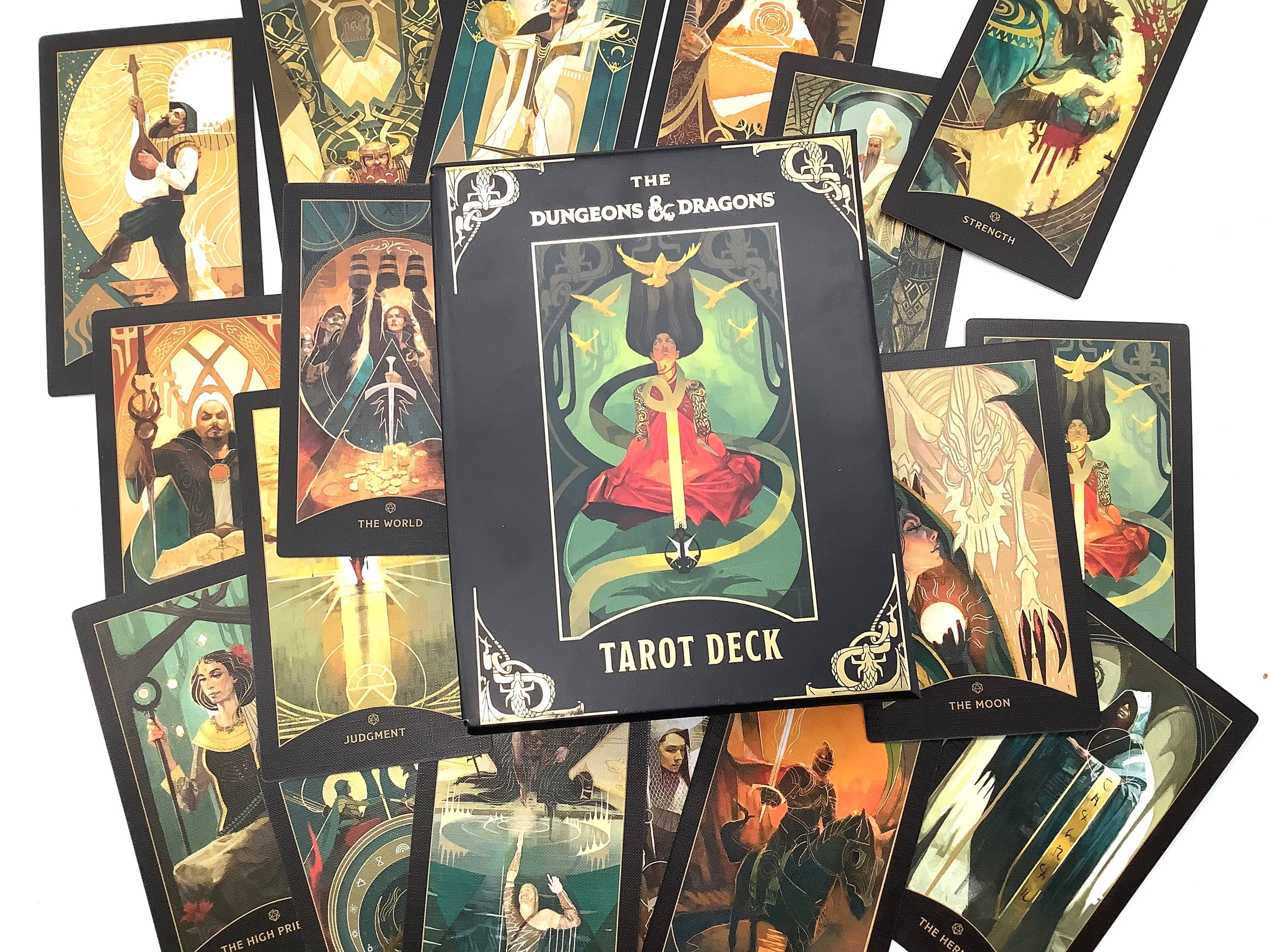 Dungeons Dragons Tarot Cards Deck Oracle Magic, Gift