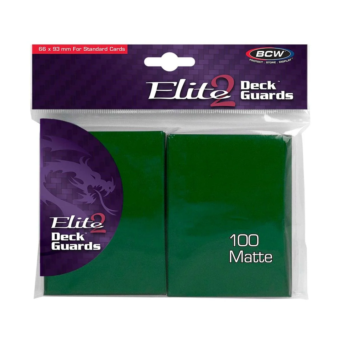 Elite 2 Green 100 Sleeves