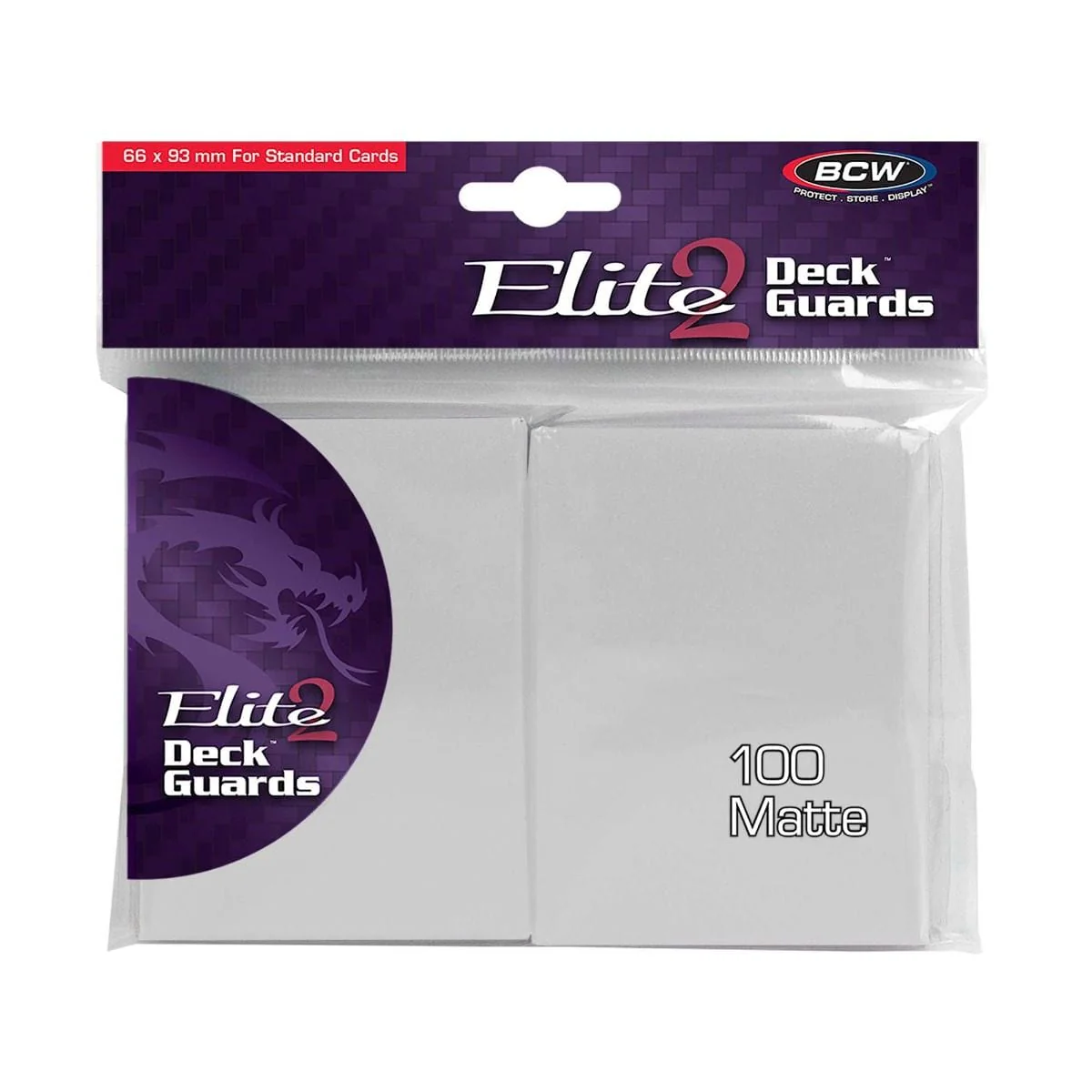Elite 2 White 100 Sleeves