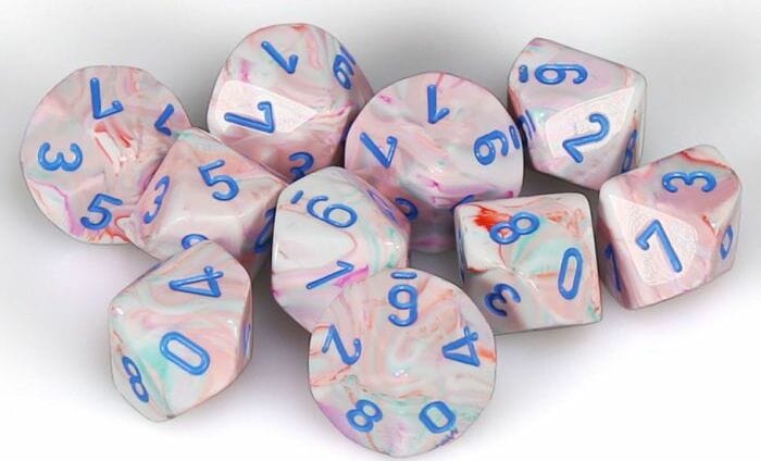 Festive Pop Art Blue d10 set - Image 3
