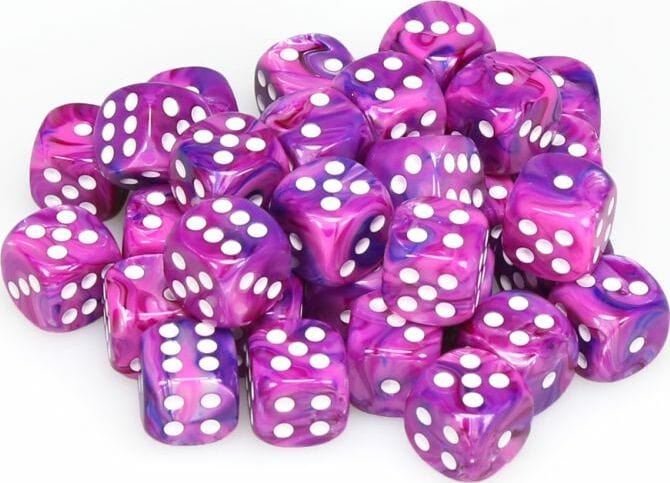 Festive® 12mm D6 Violet/white Dice Block™ (36 dice) - Image 3
