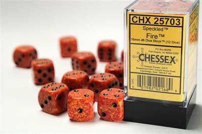 Speckled® 16mm D6 Fire Dice Block™ (12 dice) - Image 2