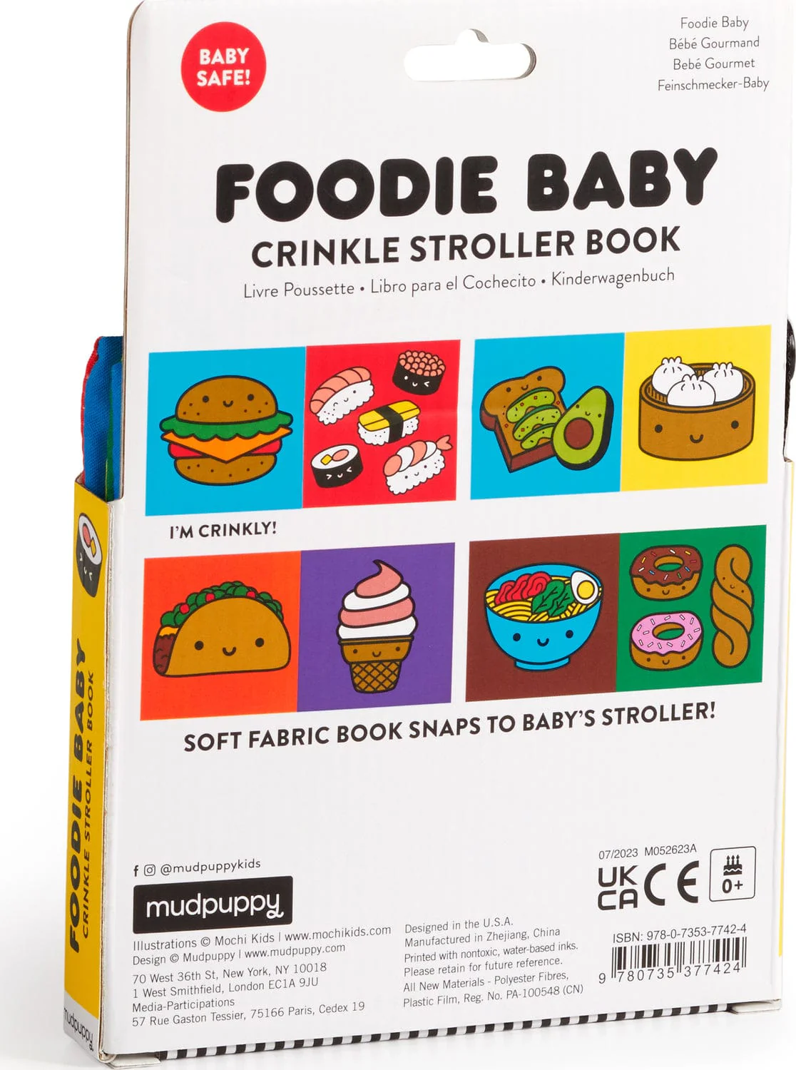 Foodie Baby – Delicious Crinkle Fabric Stroller Book - Image 5