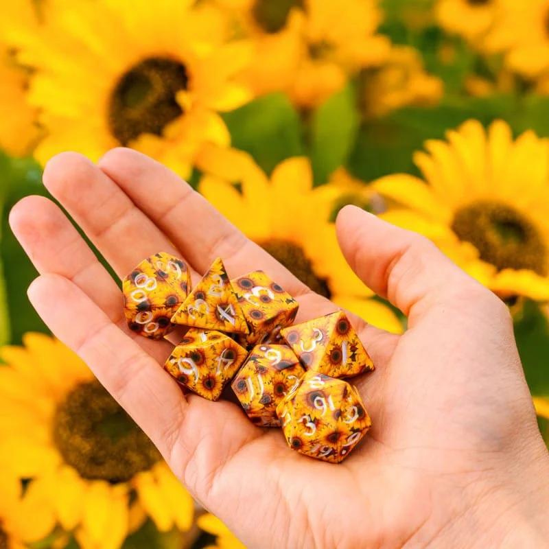Full Art Dice® Set: Sunflower - Image 5