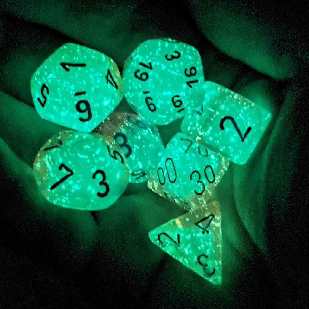 Gemini Gel Green-Pink/blue Luminary Polyhedral 7-Die Set - Image 12