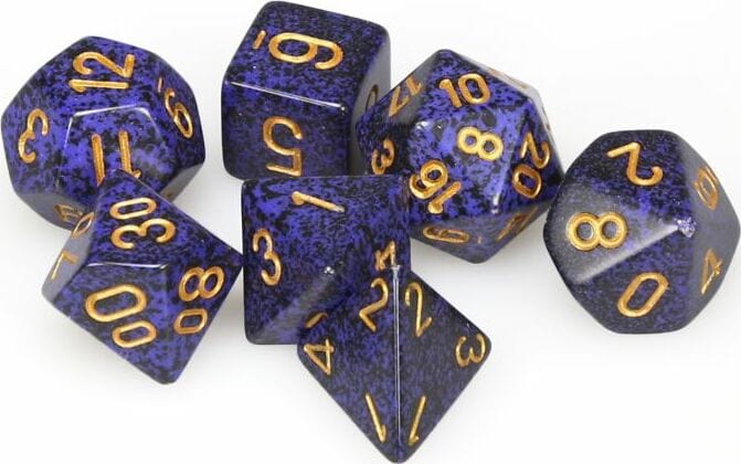 Speckled® Polyhedral Golden Cobalt™ 7-Die Set - Image 3