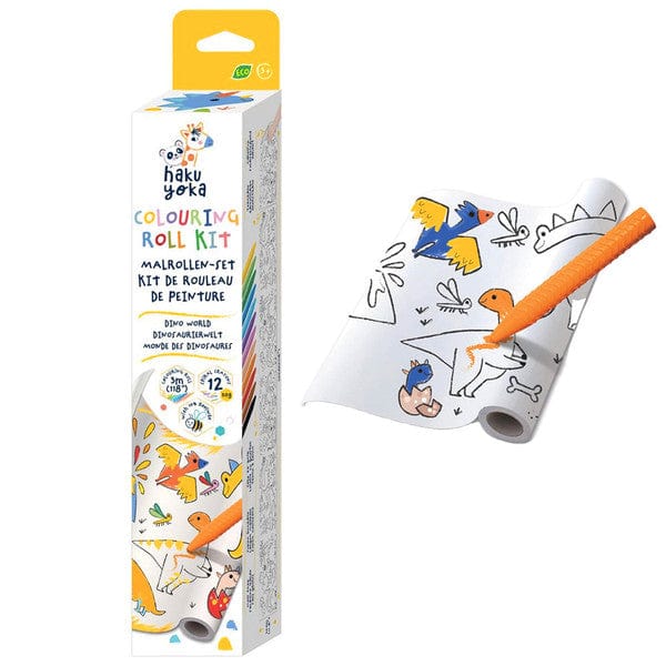 Haku Yoka Coloring Roll Kit Dino World - Image 4