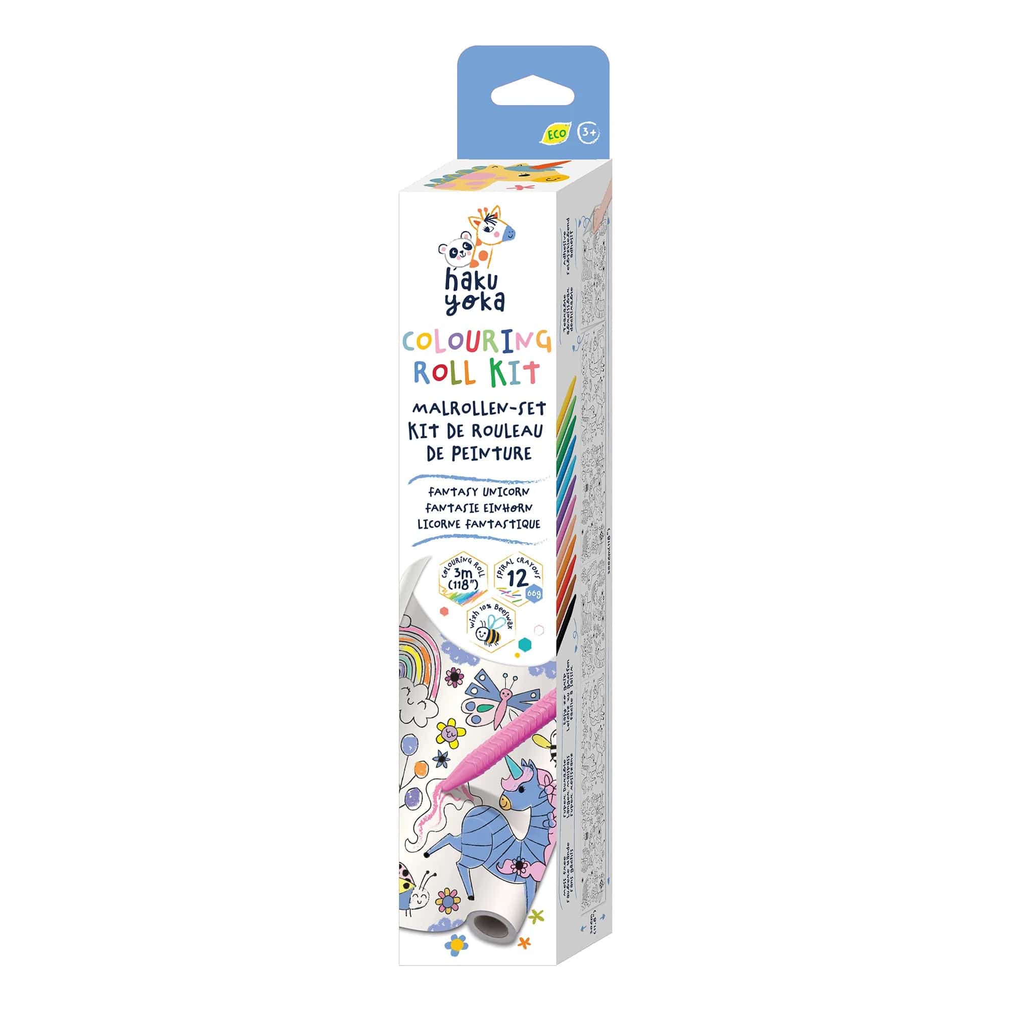 Haku Yoka Coloring Roll Kit Fantasy Unicorn