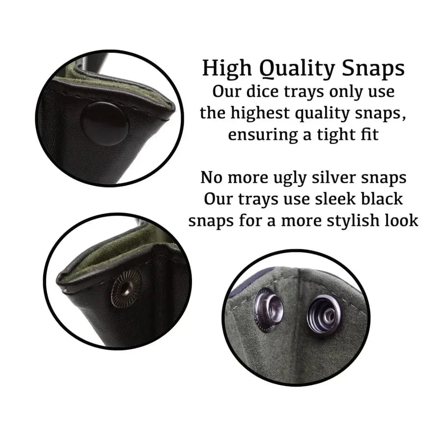 Hexagon Snap Folding Dice Tray - Black - Image 4