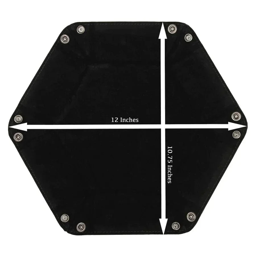 Hexagon Snap Folding Dice Tray - Red - Image 5