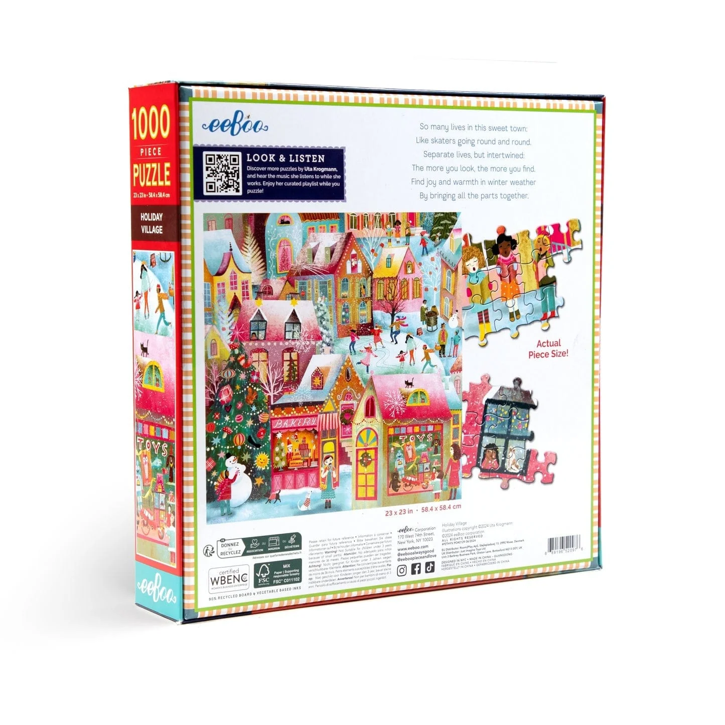 Holiday Village 1000 Piece Puzzle - Image 2