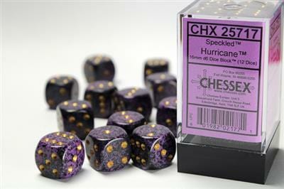Speckled® 16mm D6 Hurricane™ Dice Block™ (12 dice)