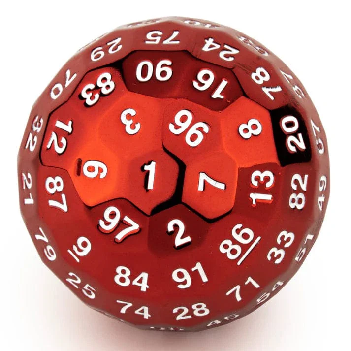 HYMGHO Titans Fist 100 Sided dice D100 die Ruby Red Color - Image 2