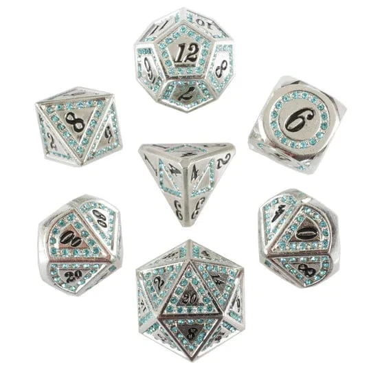 Ice Gem 7-Piece Metal Dice Set - Image 2